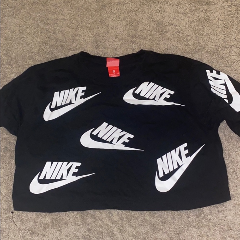 Nike logo crop top